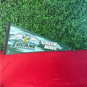 Tulane Green Wave Vintage Felt Pennant Man Cave Sports Decor Gift Wincraft USA